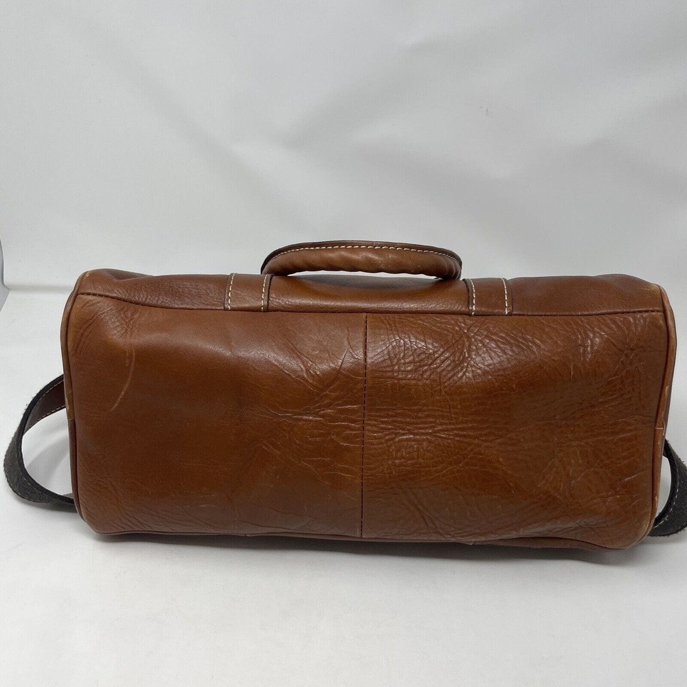 Patricia Nash Crossbody Tote Bag Cognac Brown Leather Handbag - Picture 7 of 16